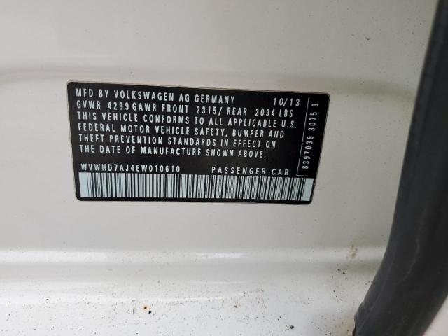 Photo 10 from auction – 2014 VOLKSWAGEN GTI with VIN WVWHD7AJ4EW010610