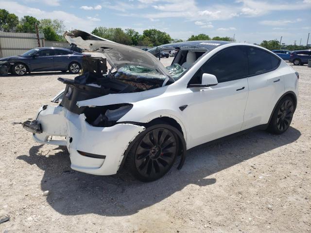 TESLA MODEL Y 2021 with VIN 5YJYGDEF8MF099001 - Photo from auction