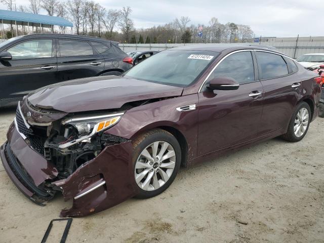 KIA OPTIMA LX 2018 with VIN 5XXGT4L30JG259140 - Photo from auction