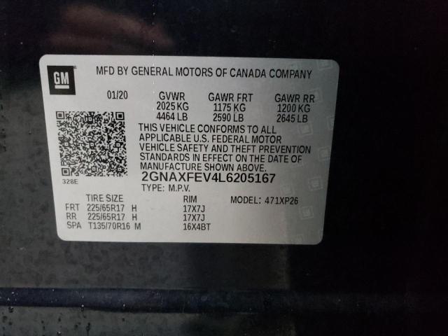 Photo 13 from auction – 2020 CHEVROLET EQUINOX with VIN 2GNAXFEV4L6205167