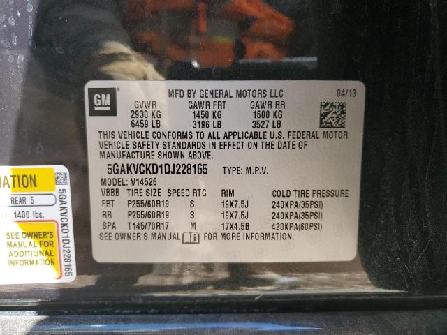 Photo 14 from auction – 2013 BUICK ENCLAVE with VIN 5GAKVCKD1DJ228165