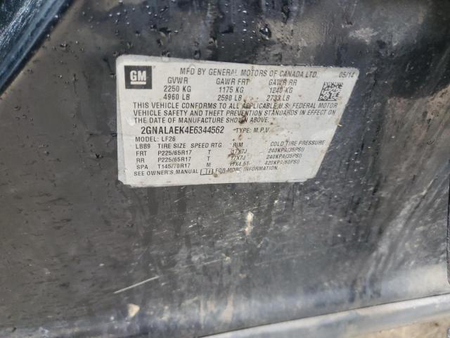 Photo 12 from auction – 2014 CHEVROLET EQUINOX LS with VIN 2GNALAEK4E6344562