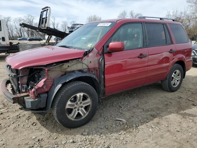 HONDA PILOT EXL 2005 with VIN 5FNYF18635B000583 - Photo from auction