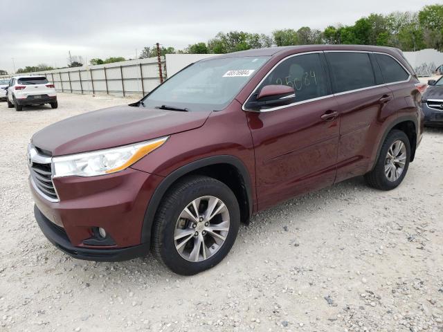 TOYOTA HIGHLANDER 2014 with VIN 5TDZKRFH9ES015216 - Photo from auction