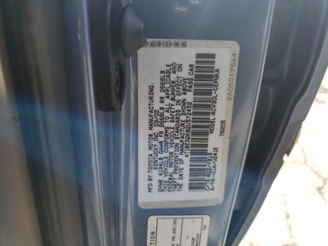 Photo 12 from auction – 2002 TOYOTA CAMRY LE with VIN 4T1BE32K82U572452
