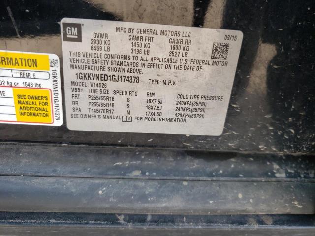 Photo 12 from auction – 2016 GMC ACADIA SLE with VIN 1GKKVNED1GJ174378