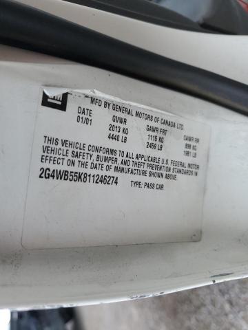 Photo 12 from auction – 2001 BUICK REGAL LS with VIN 2G4WB55K811246274