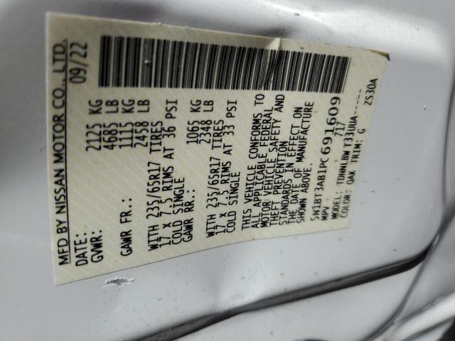 Photo 13 from auction – 2023 NISSAN ROGUE S with VIN 5N1BT3AB1PC691609