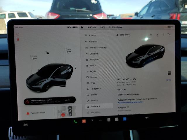 Photo 9 from auction – 2019 TESLA MODEL 3 with VIN 5YJ3E1EB8KF386962