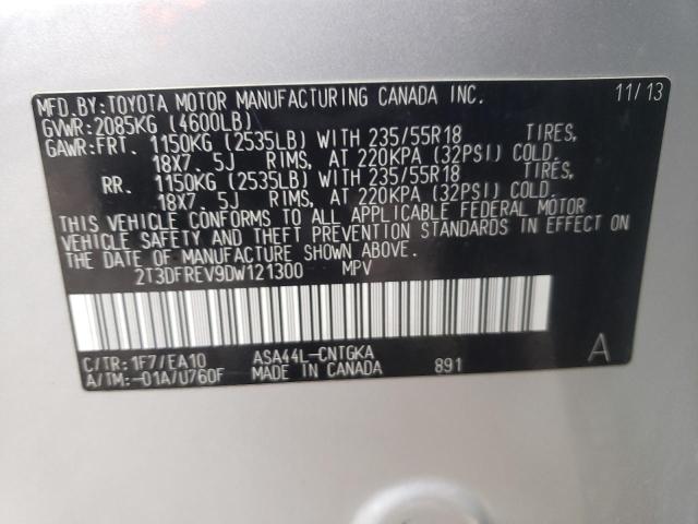Photo 14 from auction – 2013 TOYOTA RAV4 LIMIT with VIN 2T3DFREV9DW121300