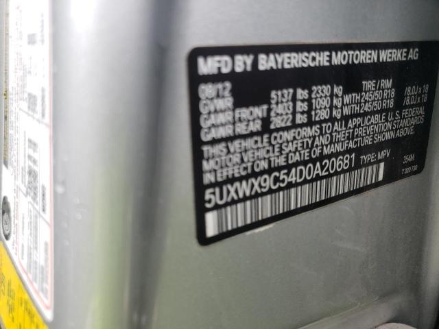 Photo 13 from auction – 2013 BMW X3 XDRIVE2 with VIN 5UXWX9C54D0A20681