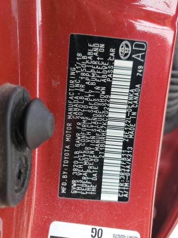 Photo 12 from auction – 2019 TOYOTA COROLLA L with VIN 2T1BURHE7KC202229