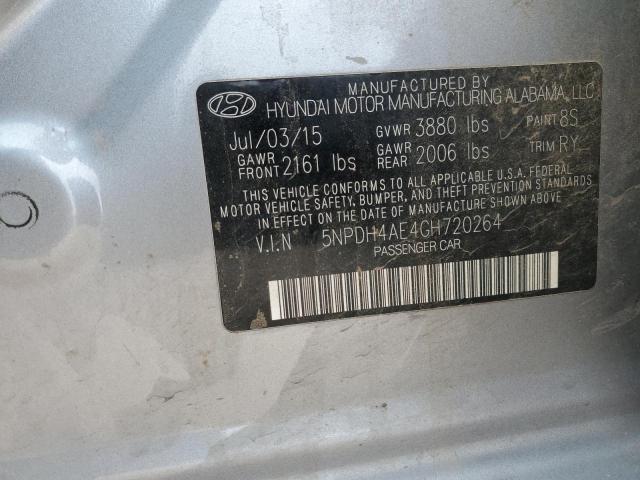 Photo 12 from auction – 2016 HYUNDAI ELANTRA SE with VIN 5NPDH4AE4GH720264