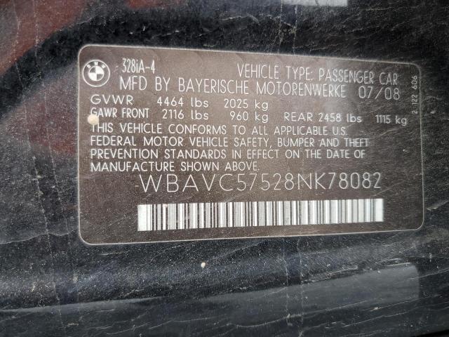 Photo 12 from auction – 2008 BMW 328 I SULE with VIN WBAVC57528NK78082