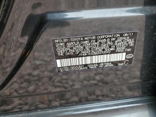 Photo 12 from auction – 2011 LEXUS ES 350 with VIN JTHBK1EG3B2470592