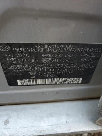 Photo 12 from auction – 2011 HYUNDAI SONATA SE with VIN 5NPEC4ACXBH140320