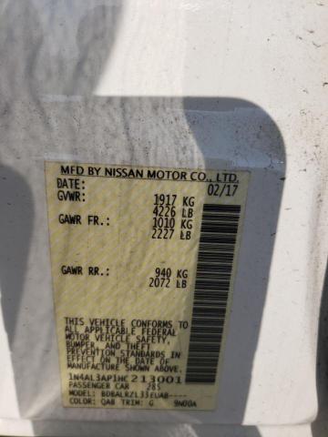 Photo 12 from auction – 2017 NISSAN ALTIMA 2.5 with VIN 1N4AL3AP1HC213001