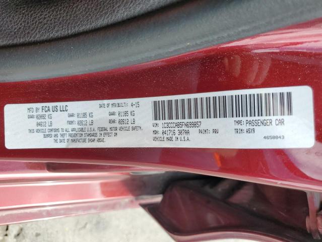 Photo 12 from auction – 2015 CHRYSLER 200 LIMITE with VIN 1C3CCCAB5FN699857