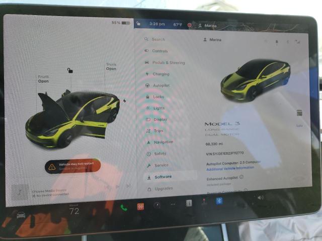 Photo 9 from auction – 2018 TESLA MODEL 3 with VIN 5YJ3E1EB2JF112770