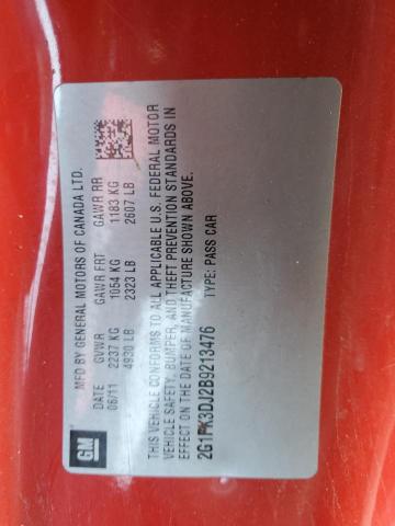 Photo 13 from auction – 2011 CHEVROLET CAMARO 2SS with VIN 2G1FK3DJ2B9213476