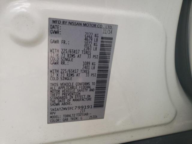 Photo 13 from auction – 2015 NISSAN ROGUE S with VIN 5N1AT2MV3FC799191