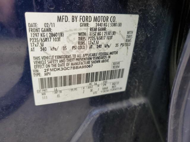 Photo 14 from auction – 2011 FORD EDGE SE with VIN 2FMDK3GC7BBA95067