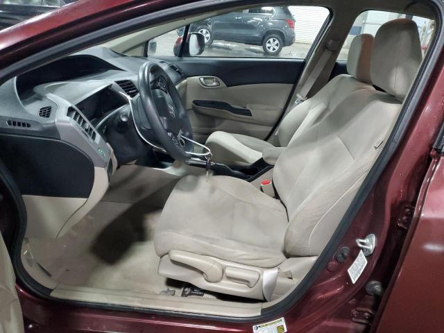 Photo 7 from auction – 2012 HONDA CIVIC LX with VIN 19XFB2F54CE098478