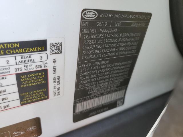 Photo 14 from auction – 2019 LAND ROVER RANGE ROVE with VIN SALWR2RU8KA875186