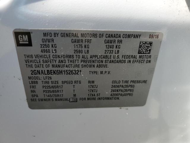 Photo 14 from auction – 2017 CHEVROLET EQUINOX LS with VIN 2GNALBEK6H1526321