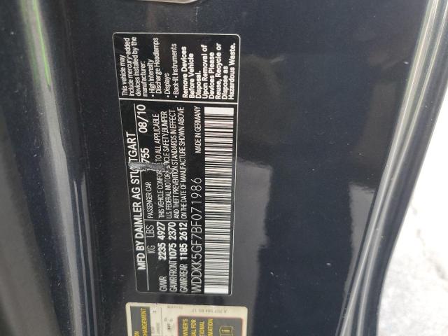 Photo 13 from auction – 2011 MERCEDES-BENZ E 350 with VIN WDDKK5GF7BF071986