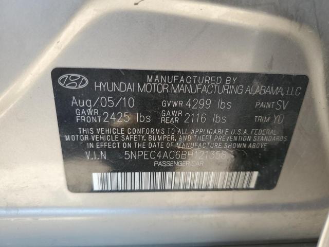 Photo 12 from auction – 2011 HYUNDAI SONATA SE with VIN 5NPEC4AC6BH121358