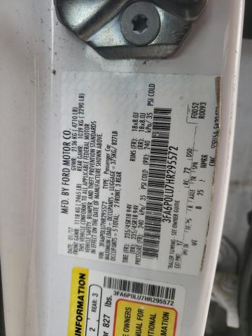 Photo 12 from auction – 2017 FORD FUSION SE with VIN 3FA6P0LU7HR295572