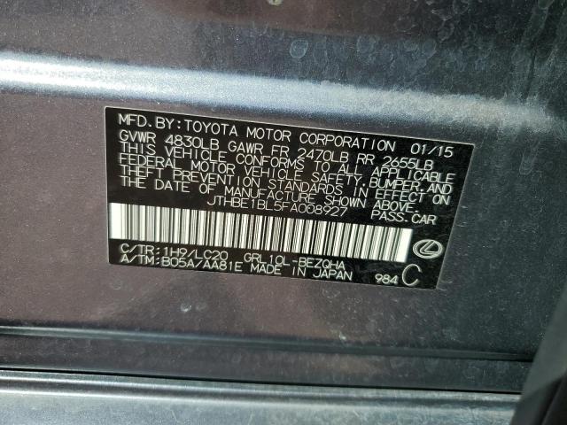Photo 12 from auction – 2015 LEXUS GS 350 with VIN JTHBE1BL5FA008927