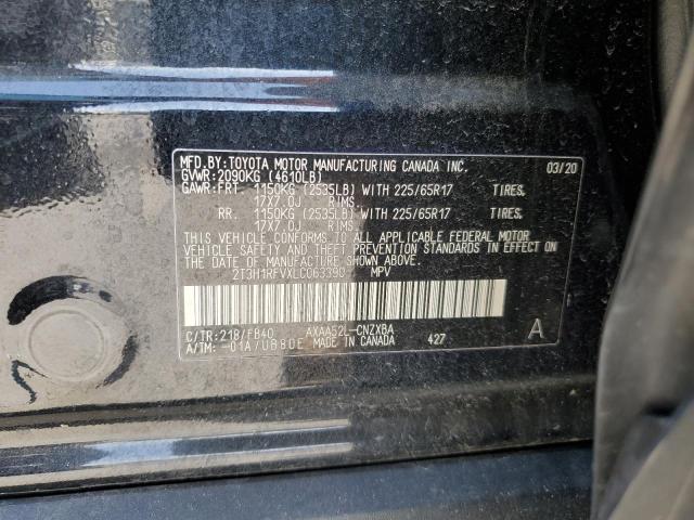 Photo 14 from auction – 2020 TOYOTA RAV4 LE with VIN 2T3H1RFVXLC063390