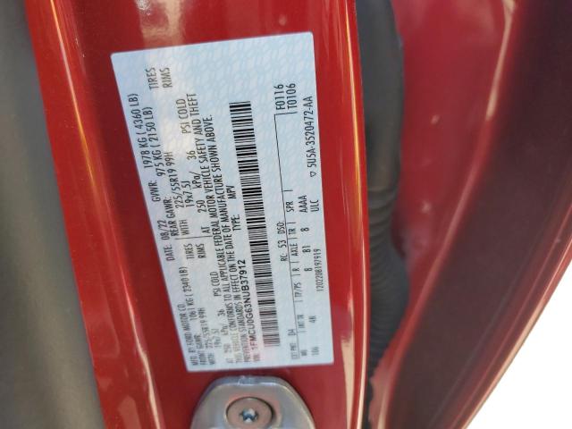 Photo 13 from auction – 2022 FORD ESCAPE SE with VIN 1FMCU0G63NUB37912