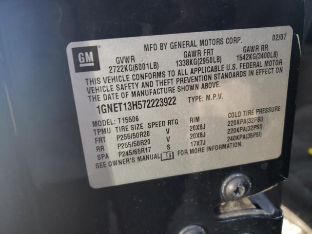Photo 14 from auction – 2007 CHEVROLET TRAILBLAZE with VIN 1GNET13H572223922
