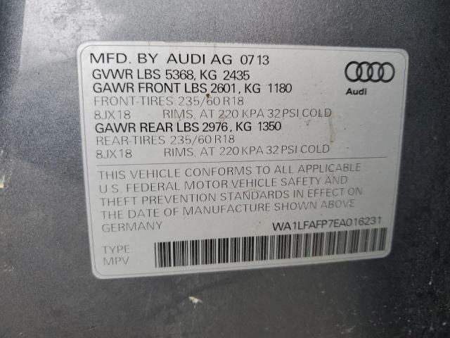 Photo 13 from auction – 2014 AUDI Q5 PREMIUM with VIN WA1LFAFP7EA016231
