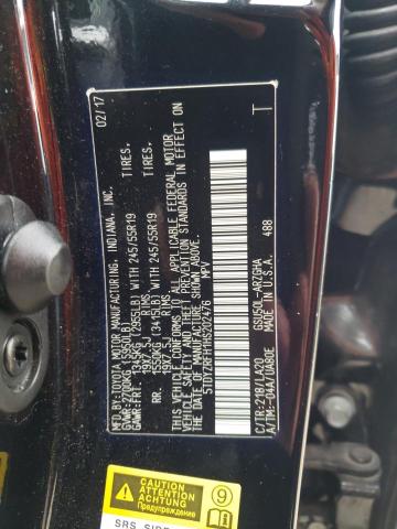 Photo 13 from auction – 2017 TOYOTA HIGHLANDER with VIN 5TDYZRFH1HS202476
