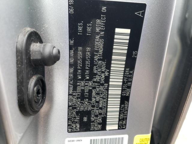 Photo 13 from auction – 2018 TOYOTA SIENNA XLE with VIN 5TDDZ3DC8JS207148