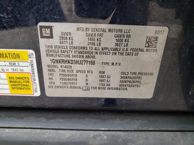Photo 14 from auction – 2017 CHEVROLET TRAVERSE L with VIN 1GNKRHKD3HJ277168