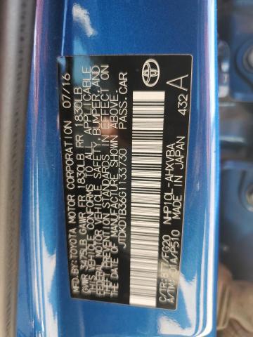 Photo 12 from auction – 2016 TOYOTA PRIUS C with VIN JTDKDTB36G1133730