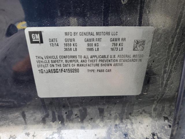 Photo 12 from auction – 2015 CHEVROLET SONIC LS with VIN 1G1JA6SG1F4159280