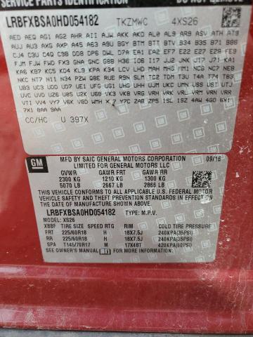 Photo 14 from auction – 2017 BUICK ENVISION E with VIN LRBFXBSA0HD054182