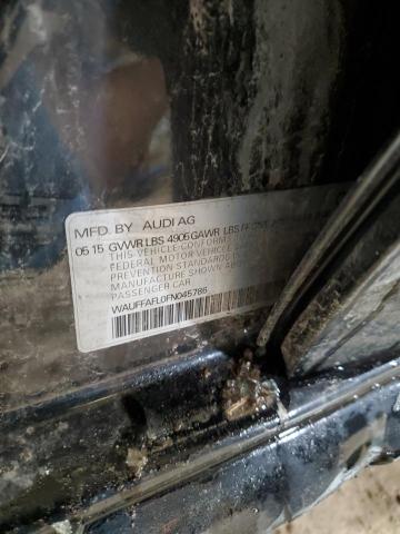 Photo 12 from auction – 2015 AUDI A4 PREMIUM with VIN WAUFFAFL0FN045786
