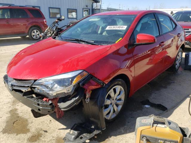TOYOTA COROLLA L 2015 with VIN 2T1BURHE5FC274455 - Photo from auction