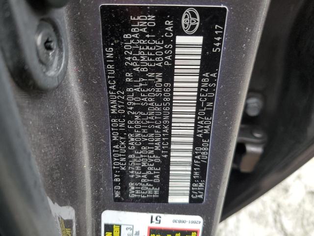 Photo 12 from auction – 2022 TOYOTA CAMRY LE with VIN 4T1C11AK9NU658069