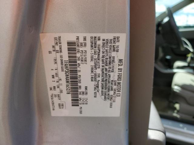 Photo 12 from auction – 2010 FORD FOCUS SES with VIN 1FAHP3GN4AW165278