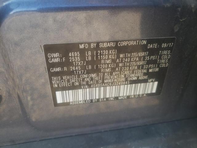 Photo 12 from auction – 2018 SUBARU OUTBACK 2. with VIN 4S4BSAAC6J3240845