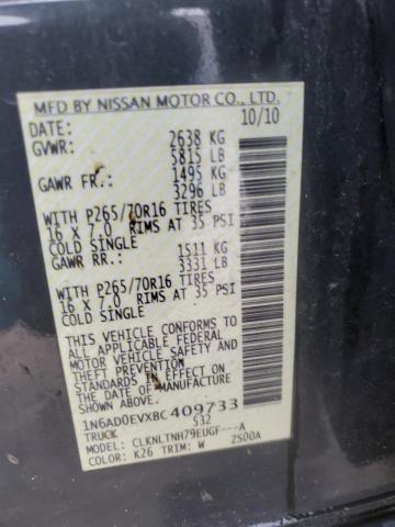 Photo 12 from auction – 2011 NISSAN FRONTIER S with VIN 1N6AD0EVXBC409733