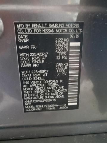 Photo 14 from auction – 2016 NISSAN ROGUE S with VIN KNMAT2MV0GP659775